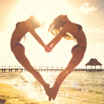 Beautiful Girls on the Beach - Love