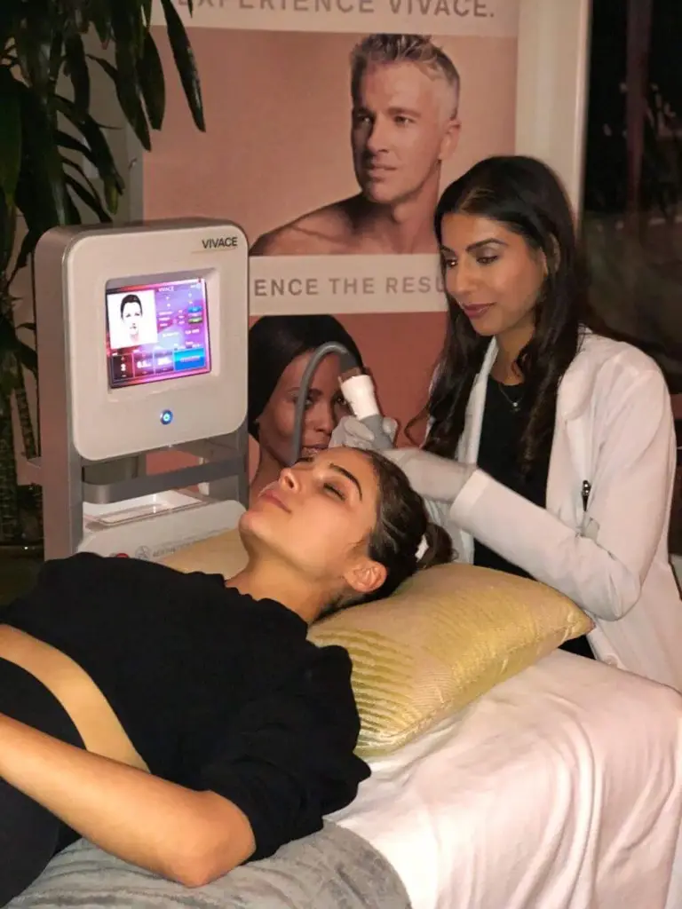 After the microneedling